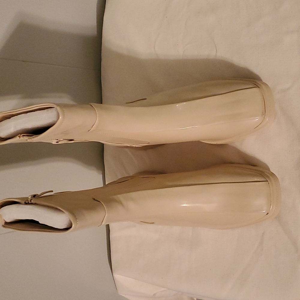 Sold New Rain On Me Ivory Boots